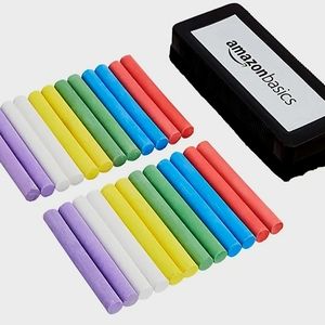 Amazon Basics Dustless Chalk Set